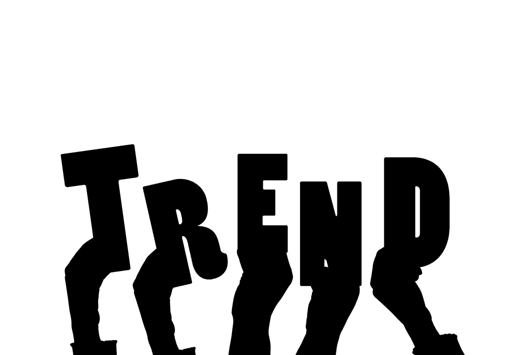 Hands Holding Trend Text Transparent Background Silhouette