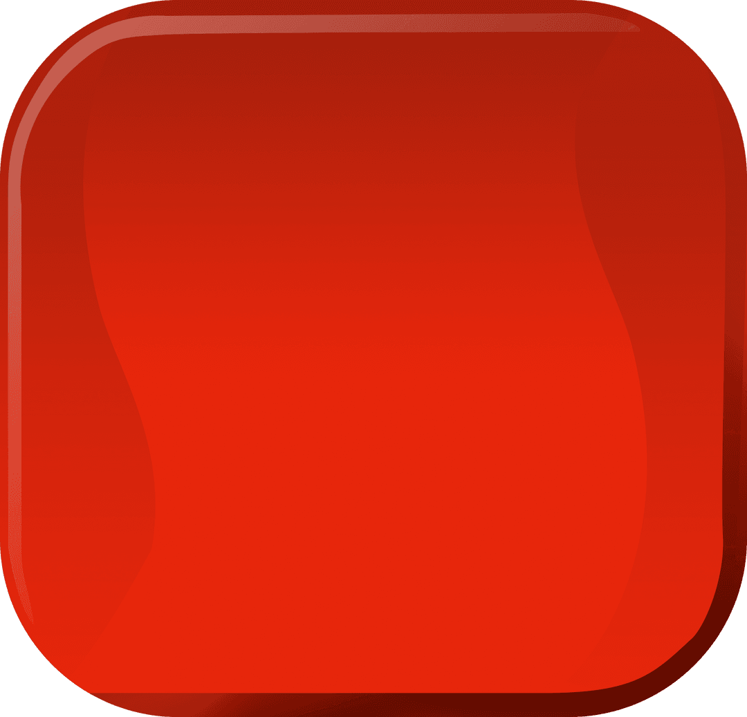 Glossy Transparent Red Square Icon