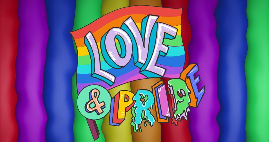 Vibrant Love and Pride Rainbow Design for LGBTQ Equality - Free Images, Stock Photos and Pictures on Pikwizard.com