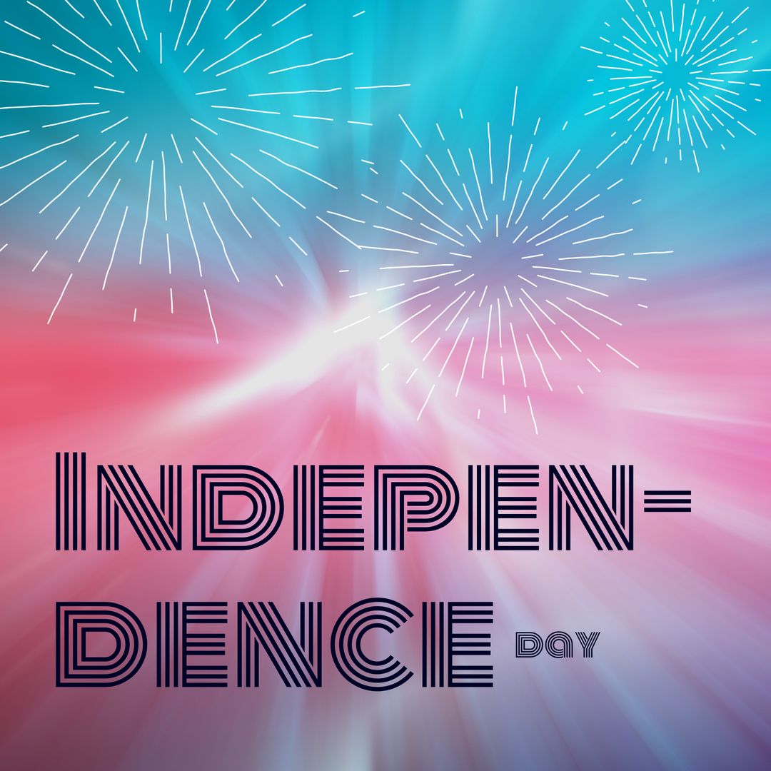 Vibrant Independence Day Celebration with Fireworks Display