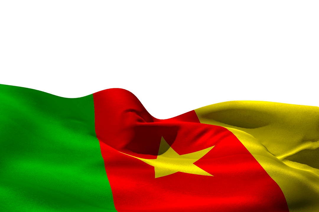 Cameroon Flag with Transparent Background