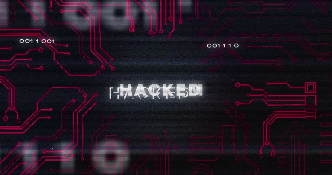 Digital Hacked Text with Computer Circuit Design - Free Images, Stock Photos and Pictures on Pikwizard.com