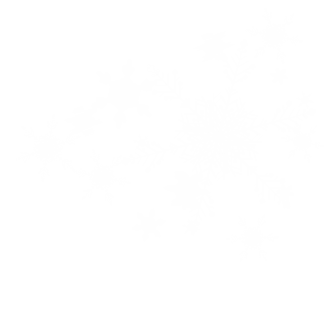 Intricate Snowflakes on Transparent Background for Seasonal Design