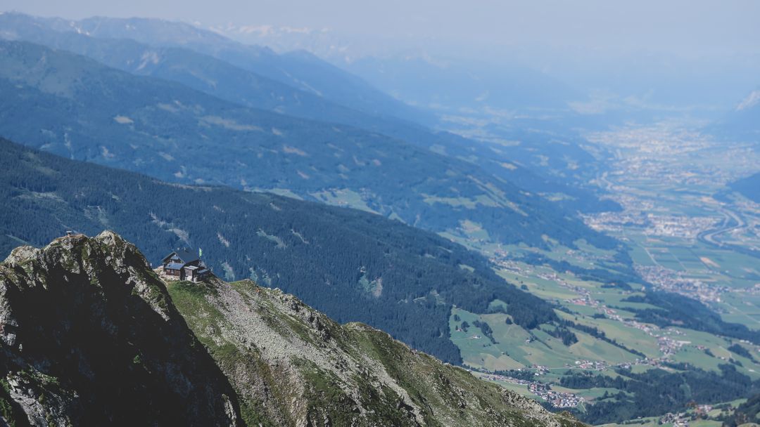 Scenic View of Mountain Range with Valley in Background - Free Images, Stock Photos and Pictures on Pikwizard.com