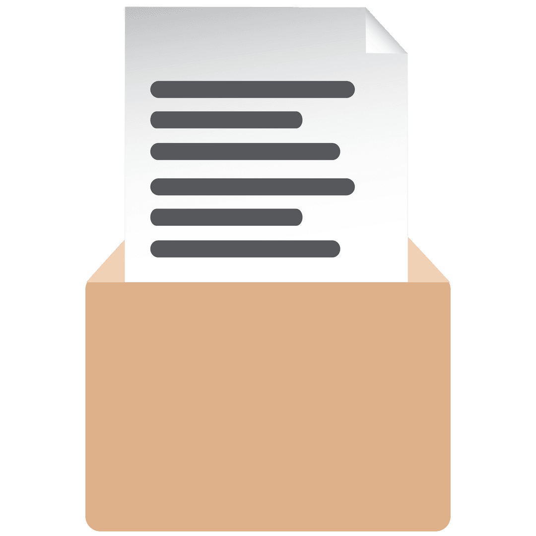 document in envelope on transparent background for communication - Download Free Stock Images Pikwizard.com