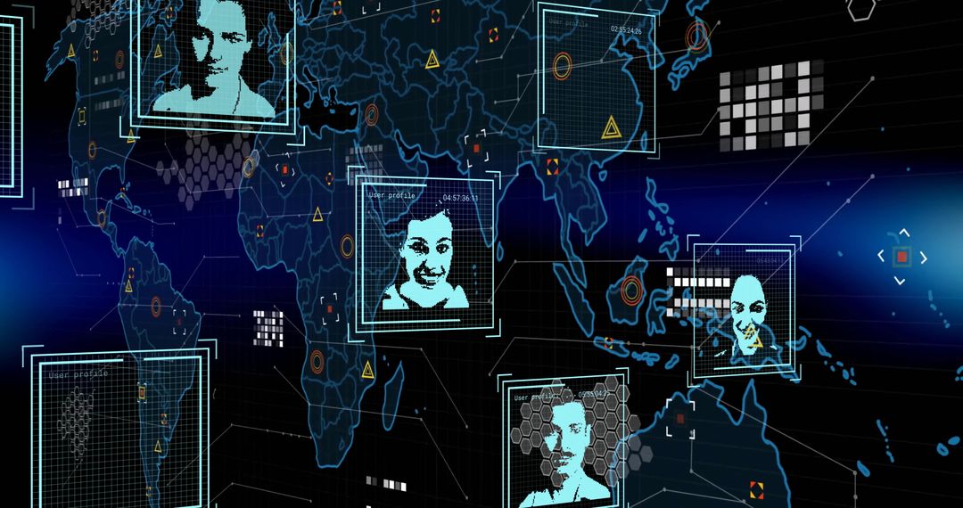 Biometric Visualization on Global Digital Map Interface