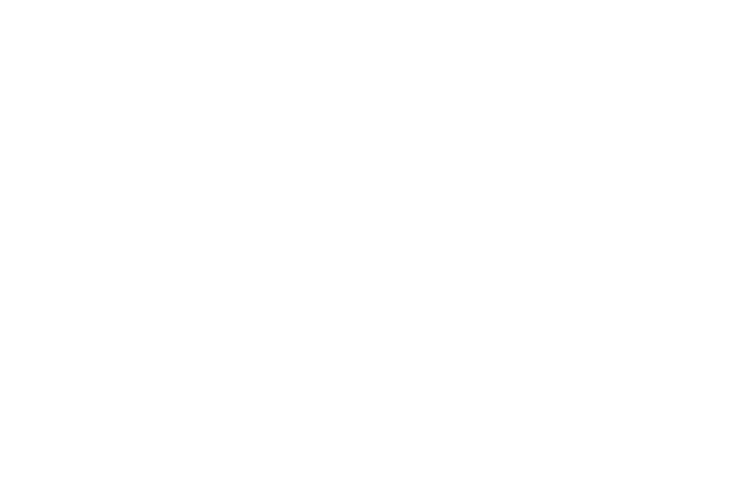 Commemorate Text Illustration on Transparent Background