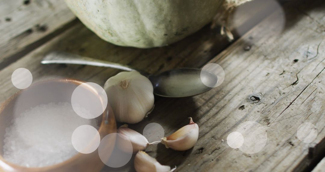 Rustic Autumn Cooking Ingredients Display