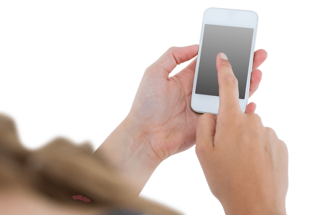 Transparent Smartphone Interaction with Human Hand