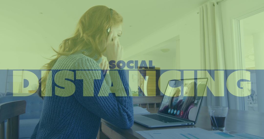 Woman Engaging in Video Call During Social Distancing