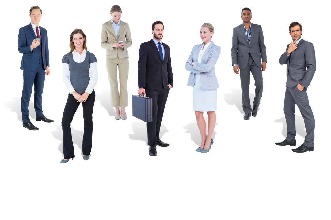 Diverse Business Professionals on Transparent Background Group - Download Free Stock Images Pikwizard.com