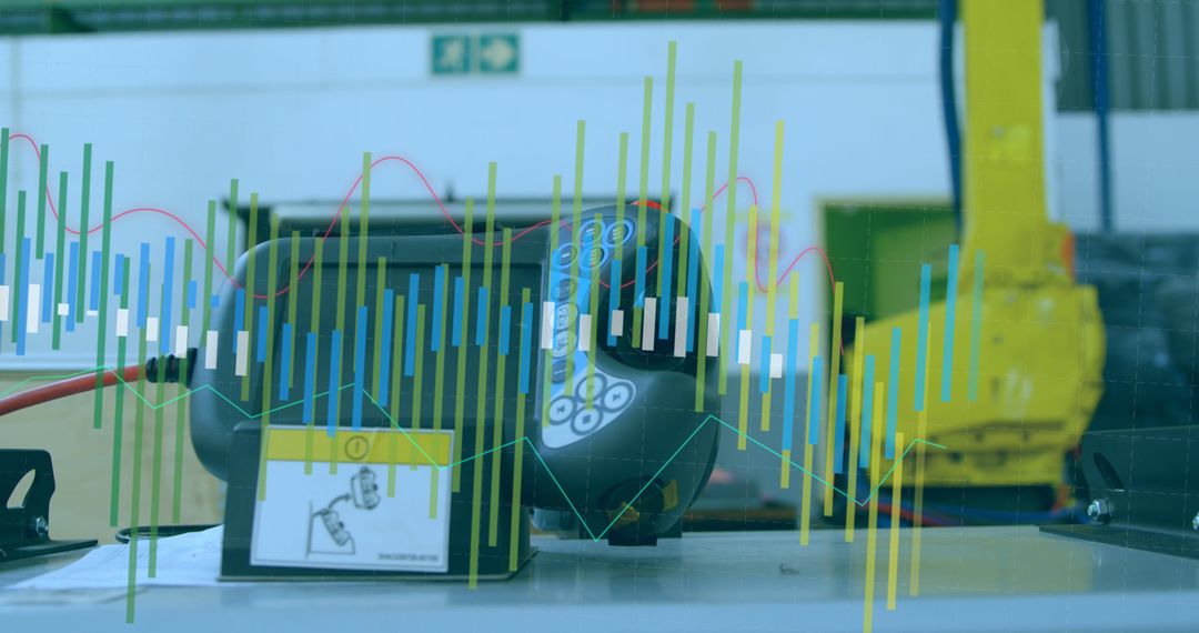 Data Analysis Overlay on Industrial Robots in Warehouse