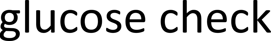 Glucose Check Text Digital Vector Transparent Background