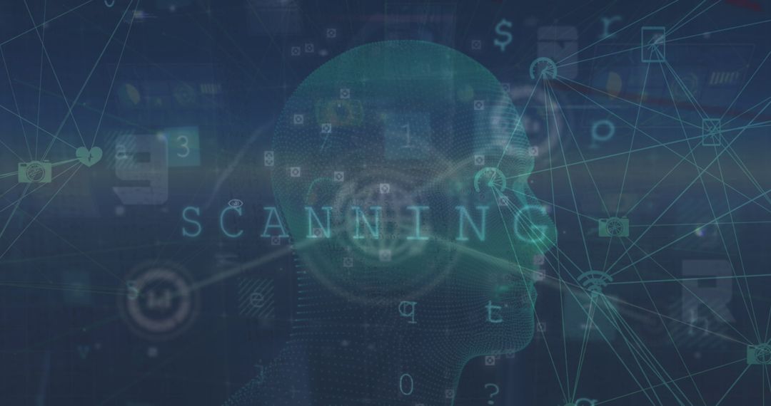 Digital Head Model with Neural Network Scanning Overlay