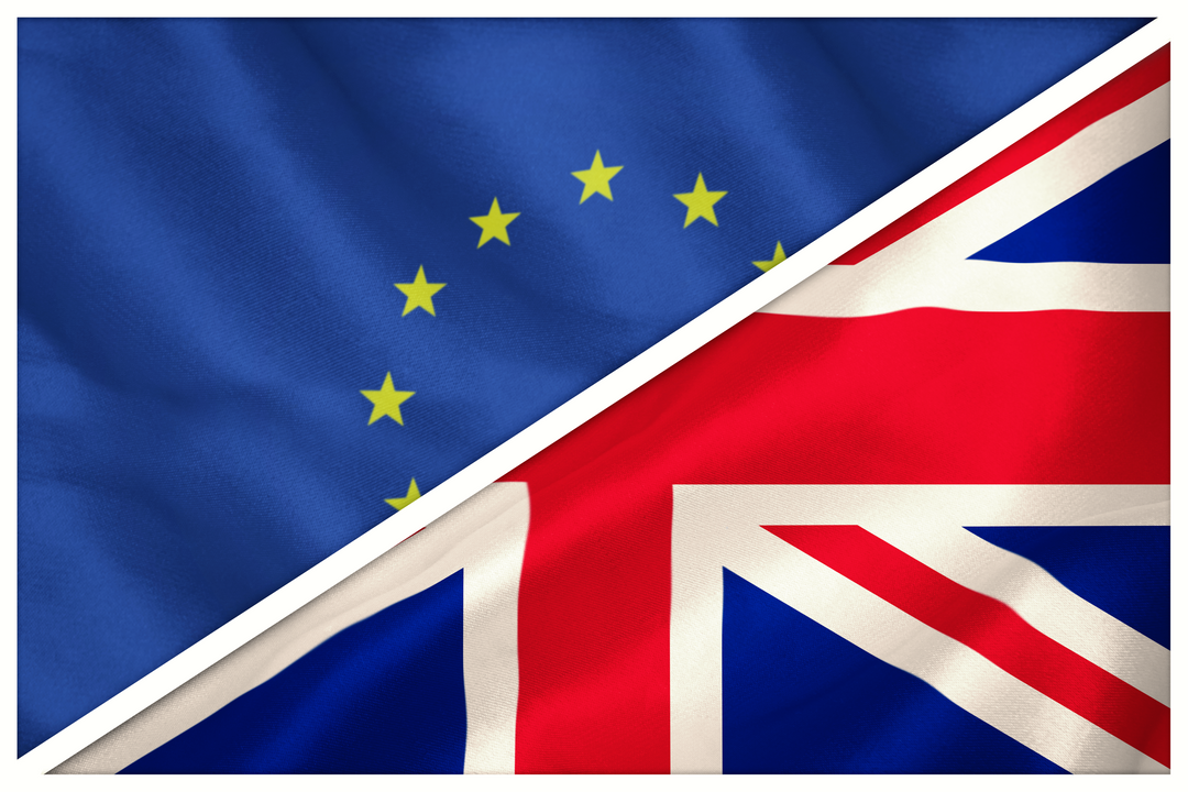 Close-up Contrast Between European Union Flag and British Union Jack on Transparent Background - Download Free Stock Images Pikwizard.com