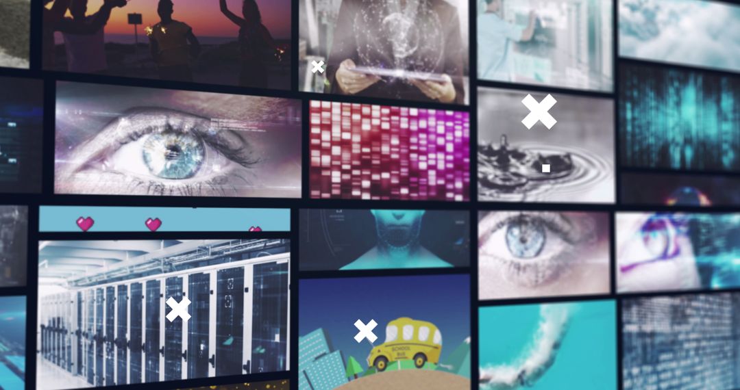 Digital Technology and Communication Interface Display