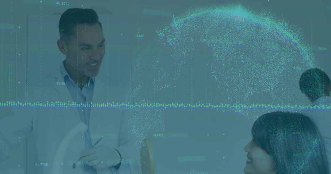 Professionals Collaborating with Global Technology Analytics