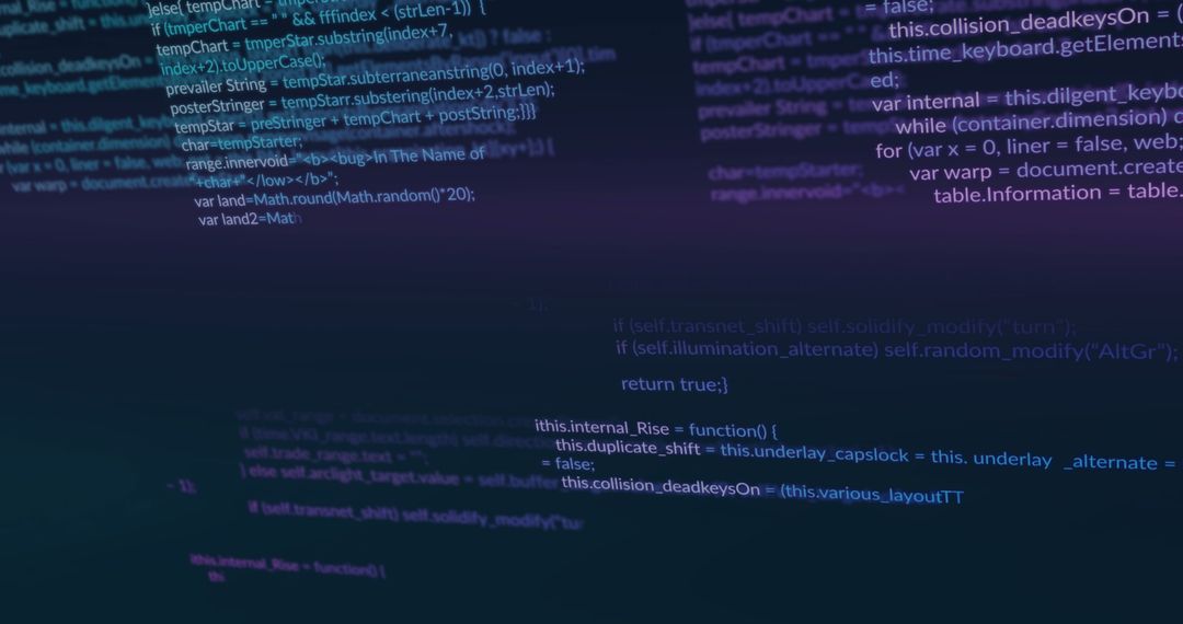 Digital Code Background with Floating Program Script - Free Images, Stock Photos and Pictures on Pikwizard.com