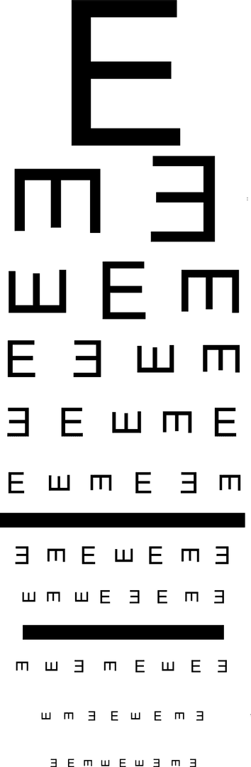 Letter E Illustration with Transparent Background Design Mockup