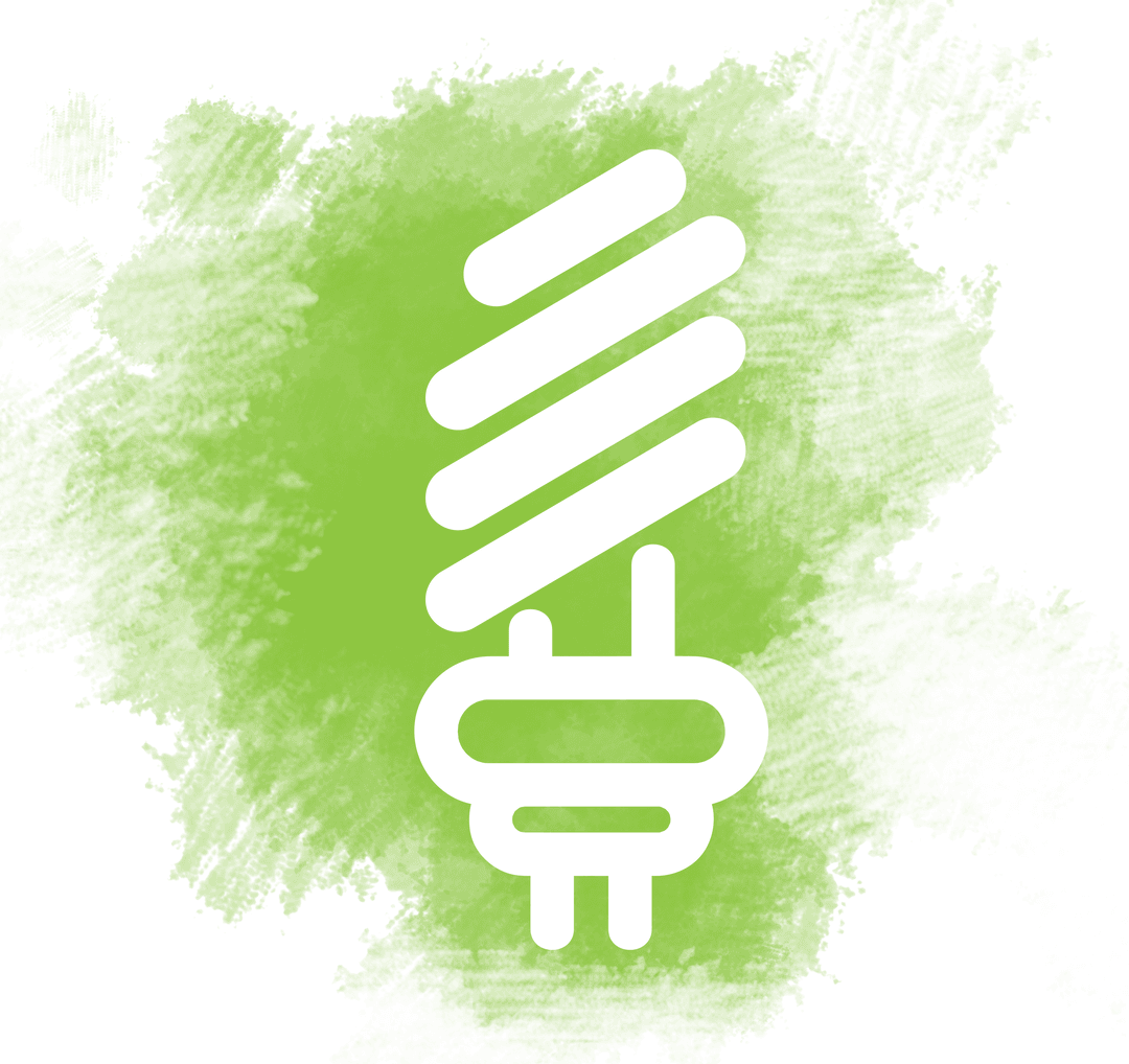 Eco Friendly Energy Concept with Transparent LED Bulb
