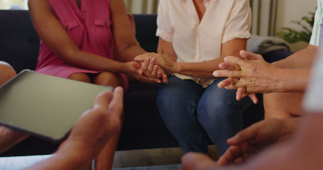 Support Group Holding Hands During Therapy Session - Free Images, Stock Photos and Pictures on Pikwizard.com