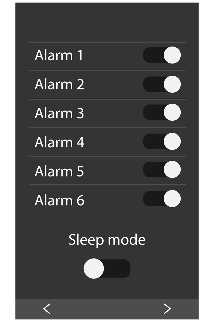 Transparent Smartphone Alarm Interface Digital Vector