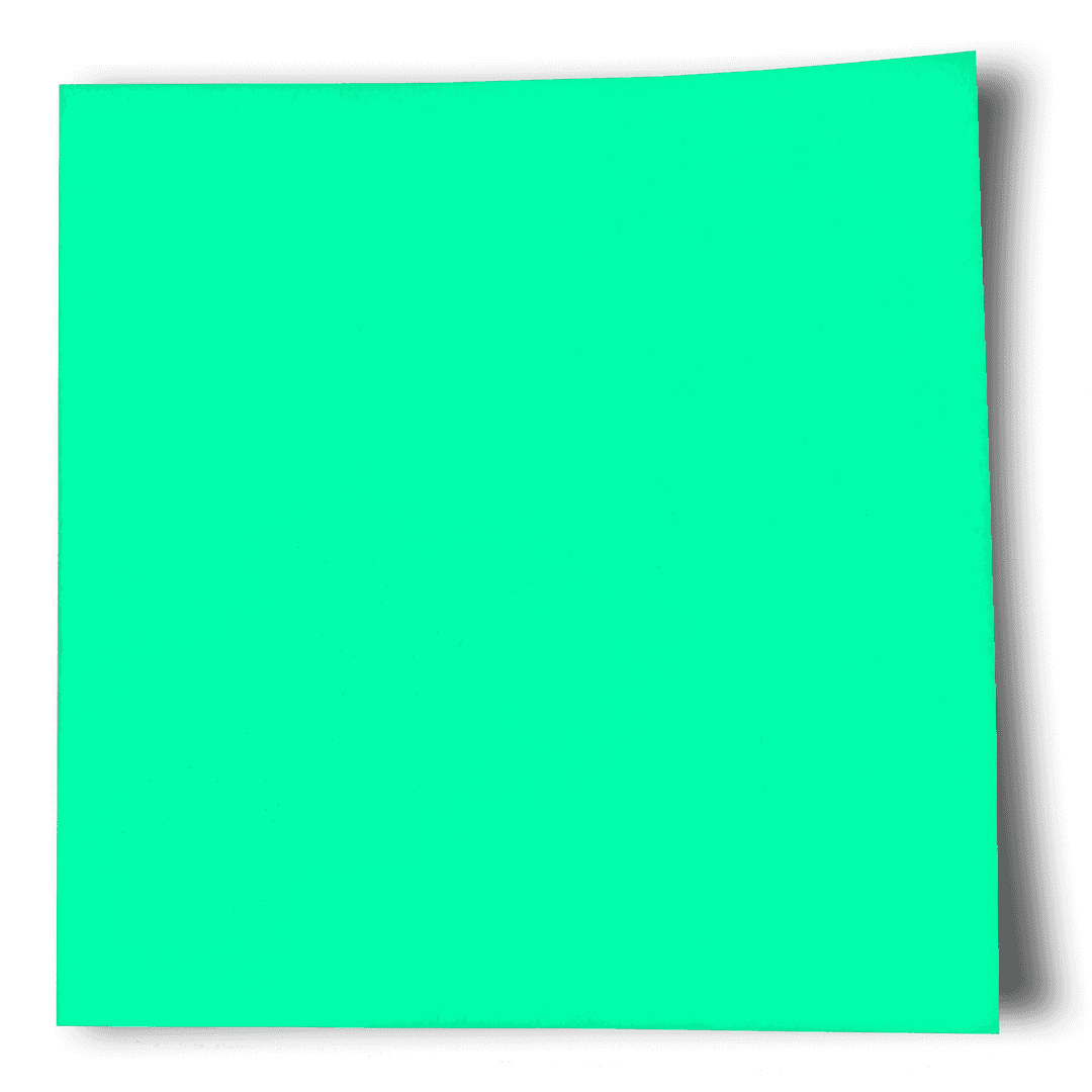 Sky Green Transparent Note for Message and Organization