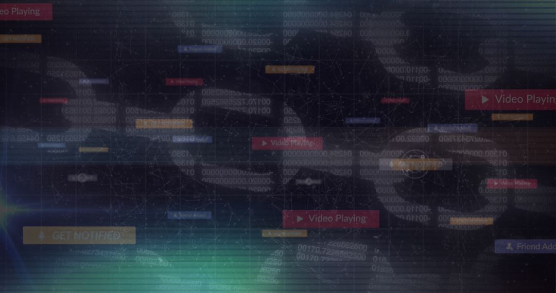 Social Media Icons with Digital Security Integration