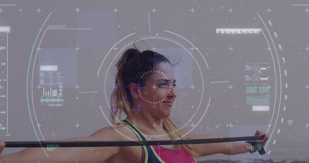 Digital Performance Analysis of Woman Exercising with Futuristic Interface