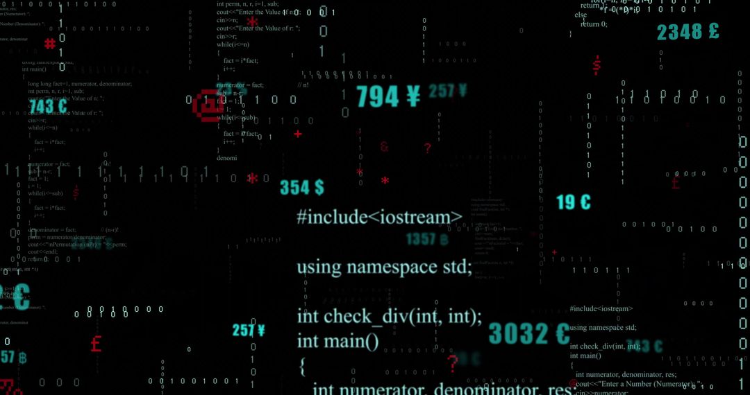 Binary Code with Programming Language Elements - Free Images, Stock Photos and Pictures on Pikwizard.com