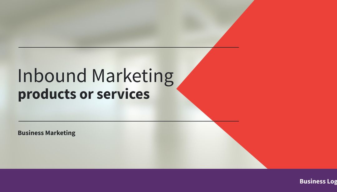 Dynamic Inbound Marketing Presentation Design Template