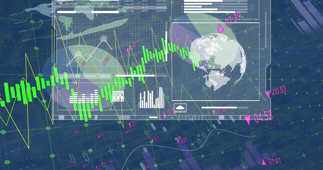 Global Financial Data Analytics with Futuristic Interface