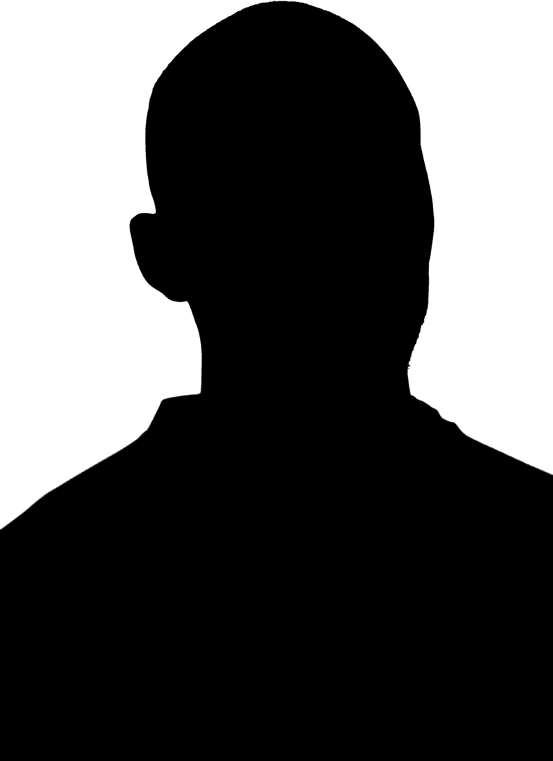 Transparent Silhouette of Sporty Athlete with Powerful Pose