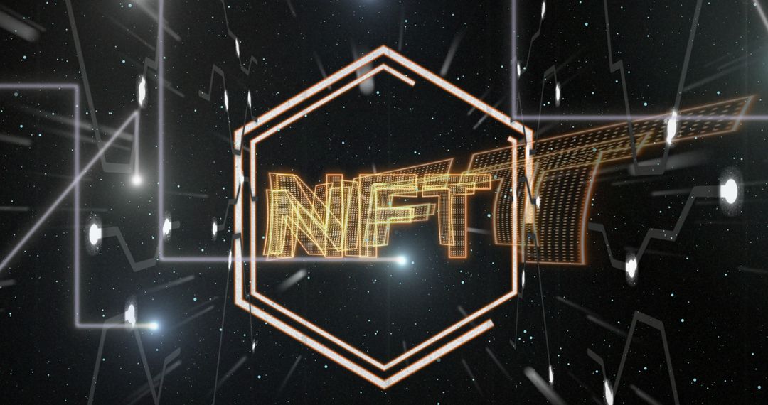 Futuristic NFT Concept with Hexagonal Design