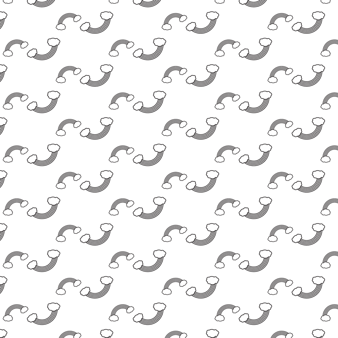 Stylish Swirl Pattern on Transparent Background