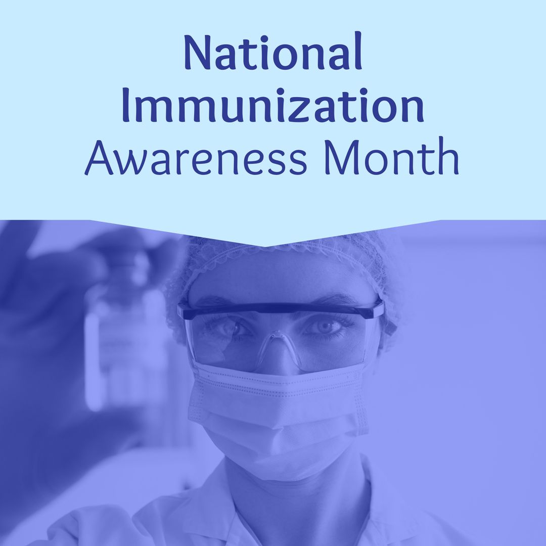 National Immunization Awareness Month Promotion Featuring Female Doctor - Download Free Stock Templates Pikwizard.com