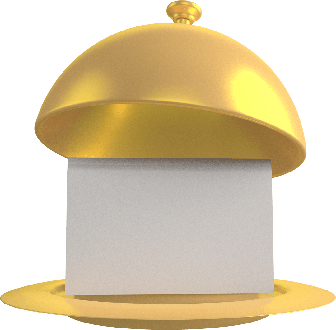 Transparent Golden Dome Lifting Revealing Box for Takeaway
