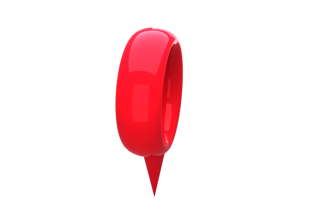 Red Transparent Navigation Pointer 3D Icon Floating - Download Free Stock Images Pikwizard.com