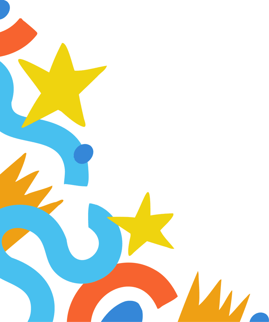 Colorful Celebration Confetti on Transparent BG