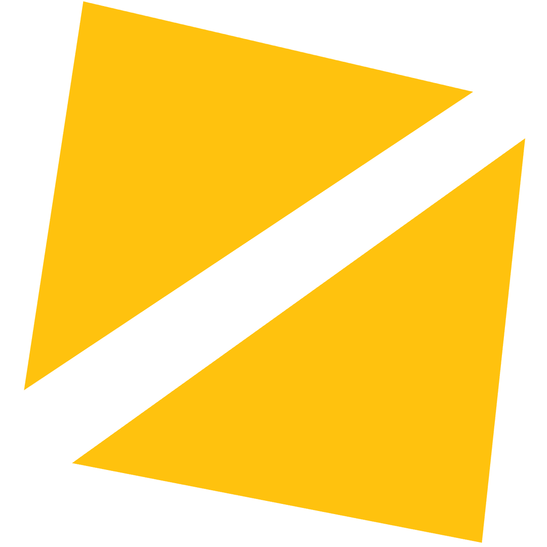 Abstract Yellow Shapes with Transparent Background