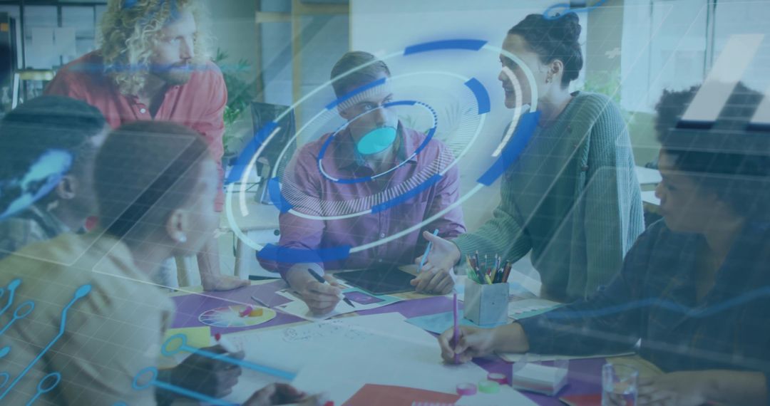 Team Collaboration with Futuristic Holographic Technology