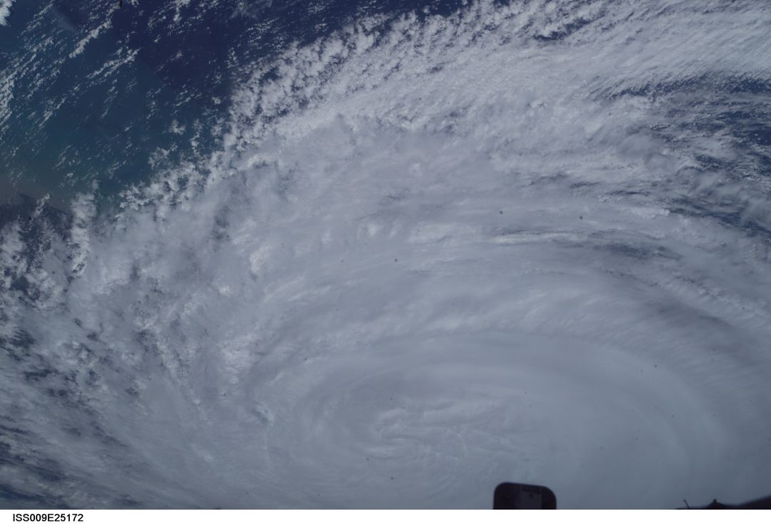 Hurricane Jeanne Viewed from International Space Station 2004 - Free Images, Stock Photos and Pictures on Pikwizard.com