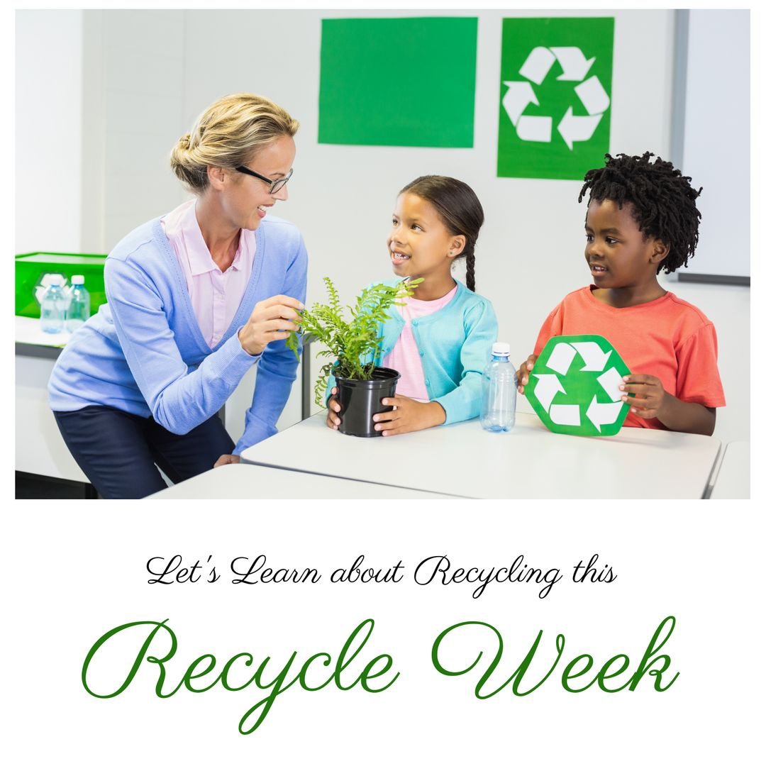 Teacher Educating Children on Recycling for Environment