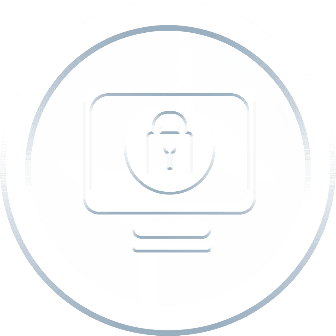 Transparent Computer Security Icon with Lock Symbol - Download Free Stock Images Pikwizard.com