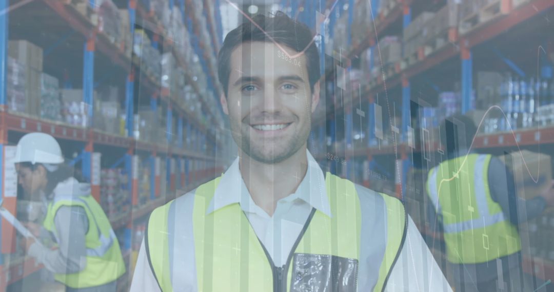 Warehouse Management and Digital Transformation Concept