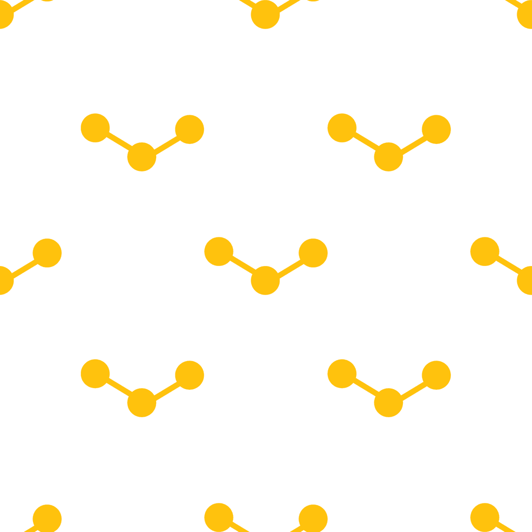 Transparent Yellow Abstract Molecular Pattern Vector