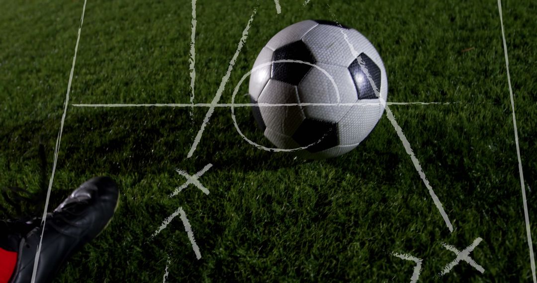 Stopping Strategy with Chalk Tactics on Soccer Field