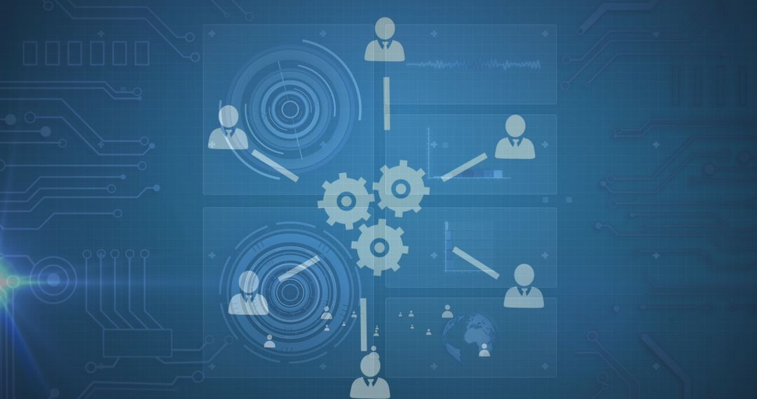 Network Connectivity and Data Processing Visualization