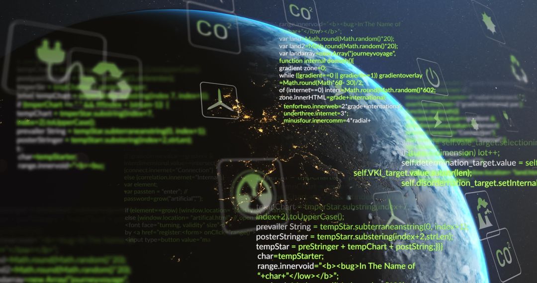 Eco Technology Represented on Digital Earth Interface