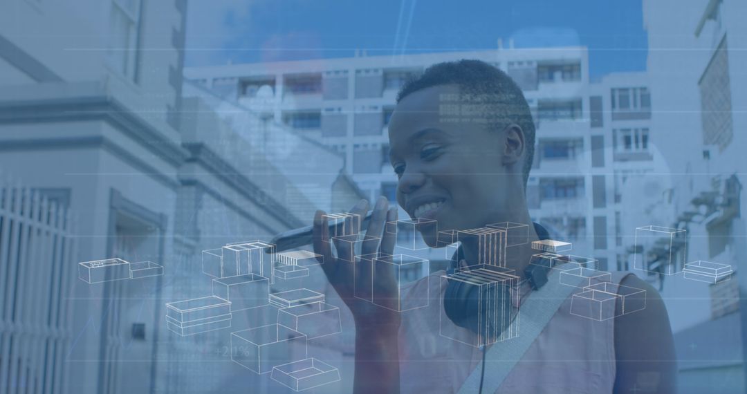 Modern Communication and Digital Data Concept